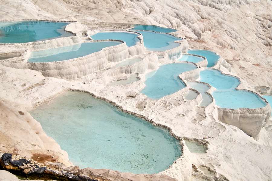 Travertine Terraces and Pools, Pamukkale, Aegean Region