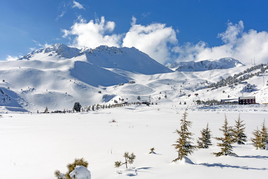 Davraz Ski Resort on the Heights of the Taurus Mountains, Turkey