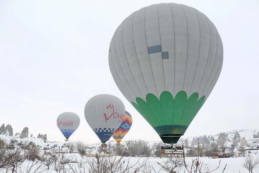 Snowy Adventures in Cappadocia