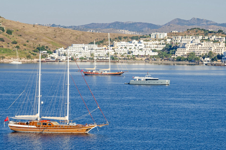 Gulets in Bodrum, Turkey
