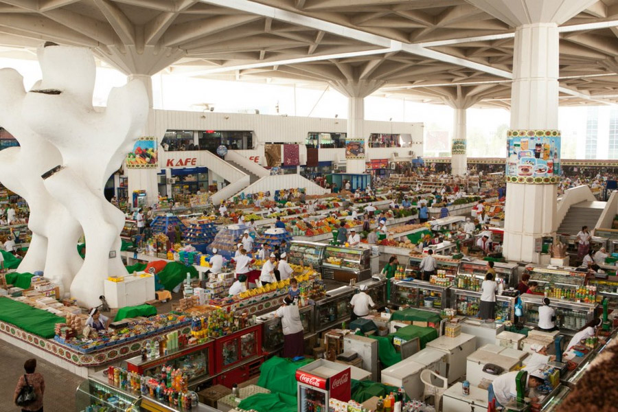 Top 10 Landmarks and Attractions in Ashgabat: Russian Bazaar