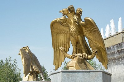 Parc de l’Indépendance, Achgabat, le Turkménistan