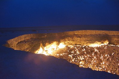 Газовый кратер Дарваза, Туркменистан