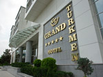 Eingang, Hotel Grand Turkmen