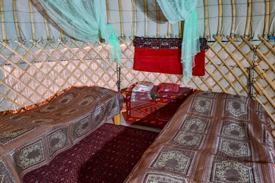 Private yurt with bathroom, Darvaza Yurt Camp