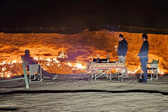 Served Dinner, Darvaza Yurt Camp