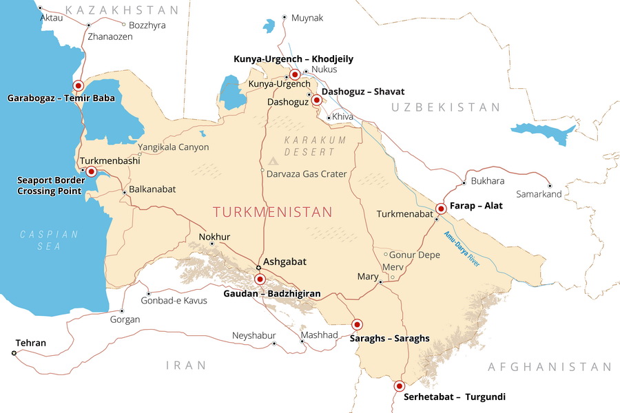 Turkmenistan Border Crossings Turkmenistan Border Crossings