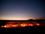 Lugares turísticos de Turkmenistán - Cráter de Gas Darvaza