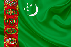 National Flag of Turkmenistan