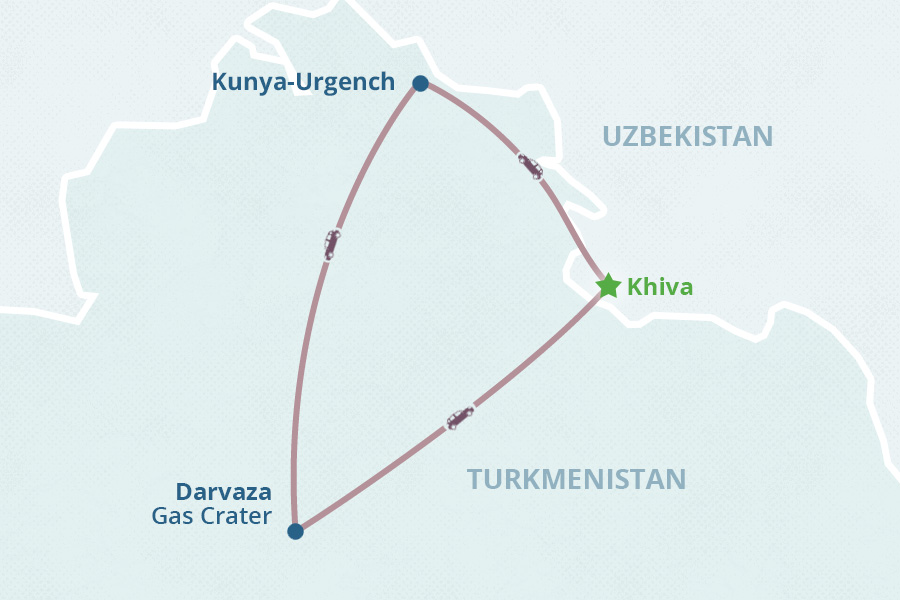 Mapa del itinerario