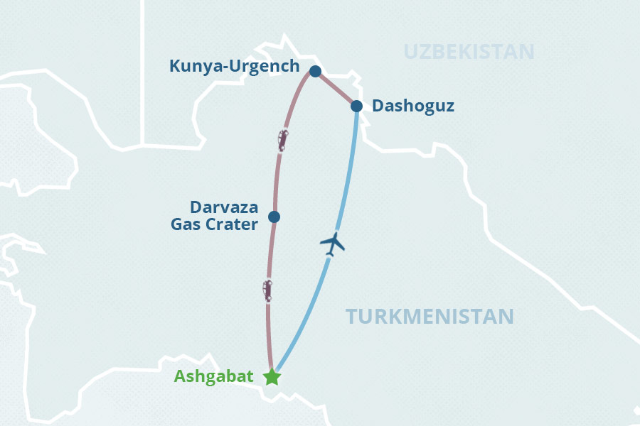 Mapa del itinerario