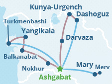 Mappa dell'itinerario