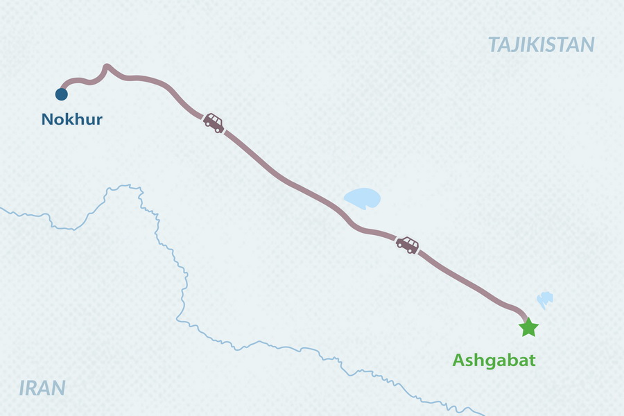 Excursión de un día a Nohur Mapa