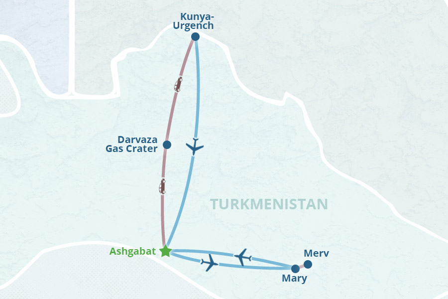 Mapa del itinerario