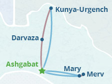 Circuit en petit groupe au Turkménistan 2023-2024