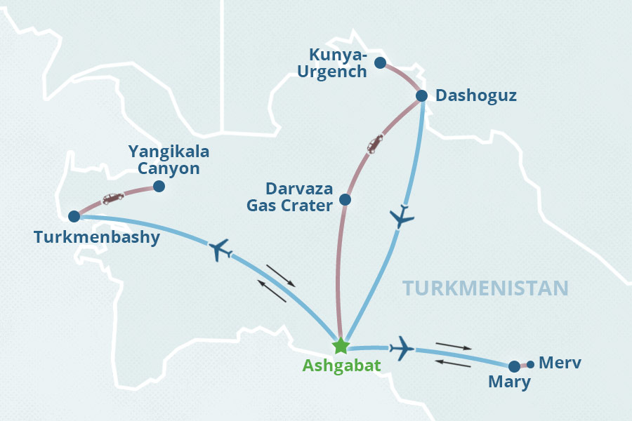 Mapa del itinerario