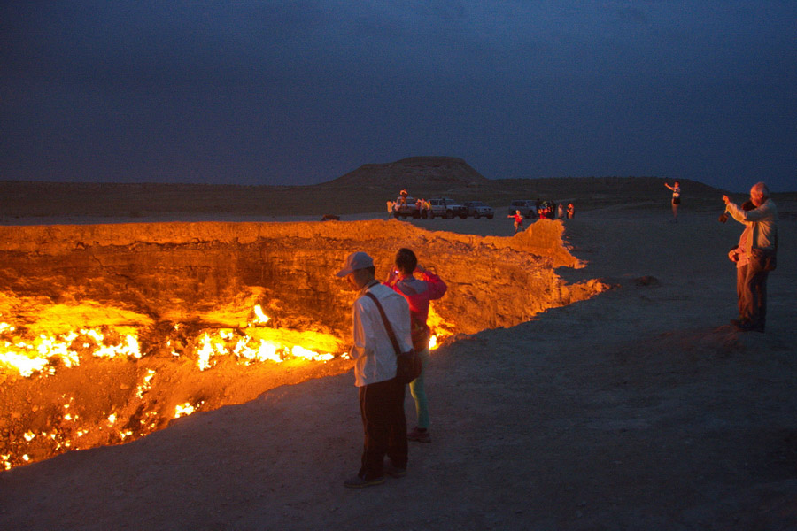 Gas crater in Darvaza