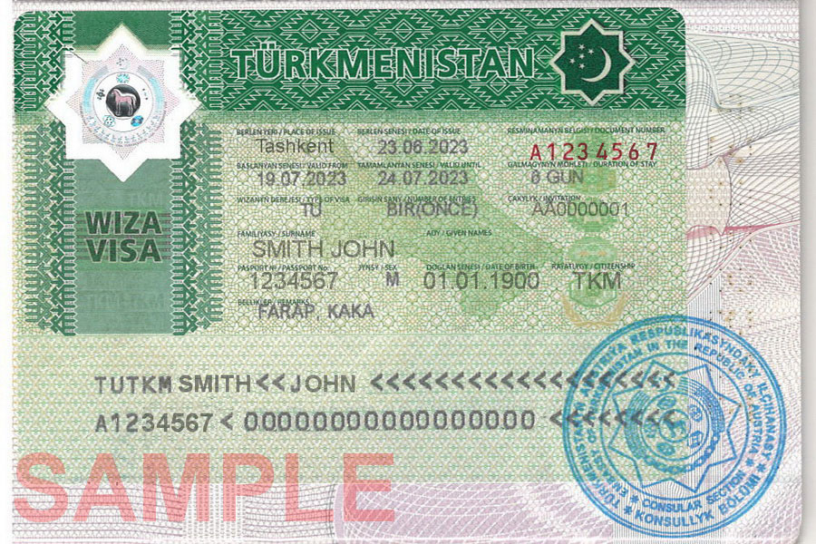 Виза в Туркменистан