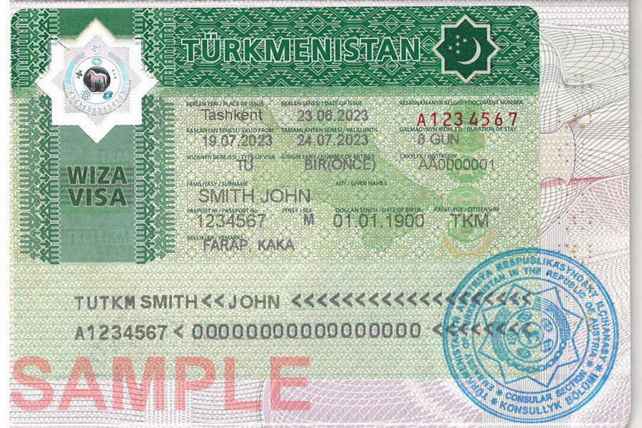 turkmenistan tourist visa for indian