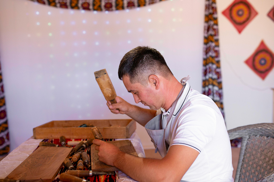 Uzbek Woodcarving Masters