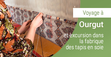 Voyage à Ourgut et excursion dans la fabrique des tapis en soie