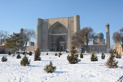 Best time to visit Uzbekistan. Winter