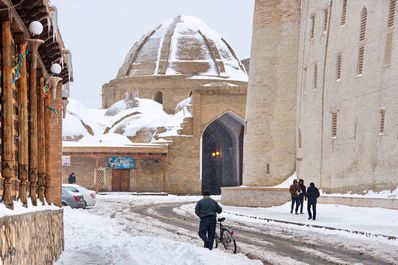 Бухара в снегу