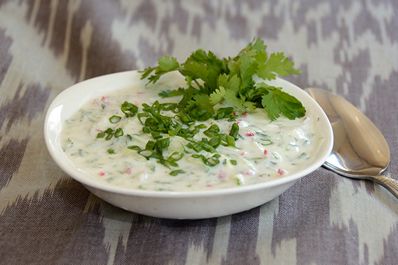 Spring salad, uzbek food