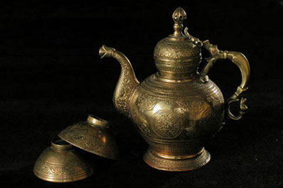 Embossed copper art, Uzbekistan