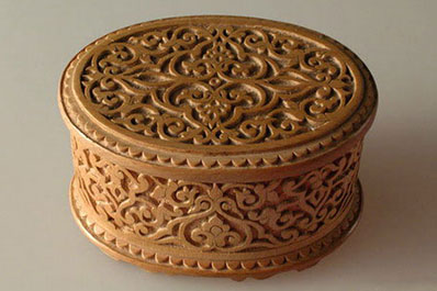 Wood carving, Uzbekistan