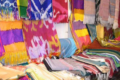 Traditional Uzbek fabrics