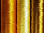 Golden threads for embroidering