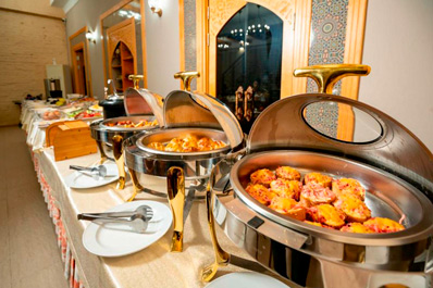 Petit-déjeuner, Hôtel Malika Boukhara