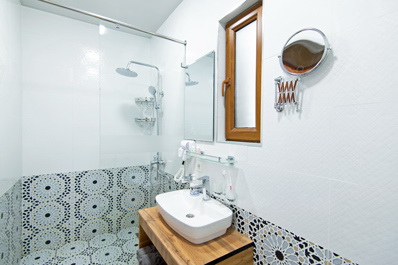 Badezimmer, Hotel Meros Boutique
