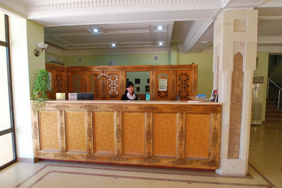 Reception, Omar Khayyam Hotel
