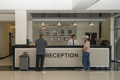 Réception, Hôtel Grand Fergana