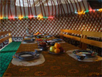 Dining table, Aidar Yurt Camp