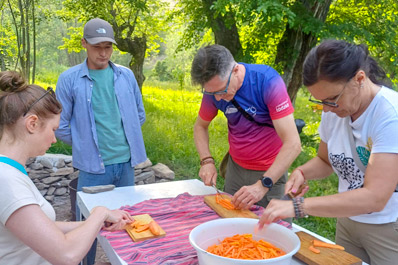 Kochkurs, Gasthaus Muso Baraka Nur