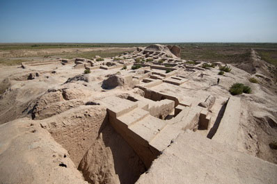 Citadelle Toprak-Kala, le Karakalpakistan