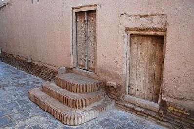 Une porte du Moyen Age, Khiva, Ouzbékistan