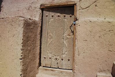 Une porte du Moyen Age, Khiva, Ouzbékistan