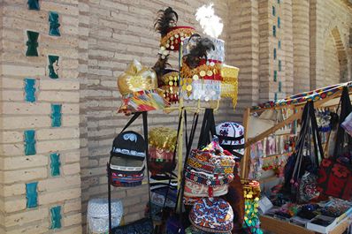 Traditional hats, Khiva, Uzbekistan