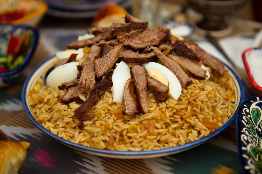 Morning plov in Uzbekistan