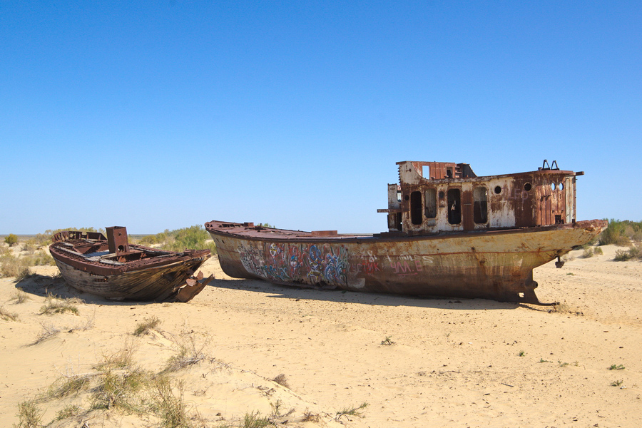 Cimetière de navires, Mouynak (Muynak)
