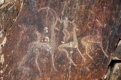 Petroglyphs in Uzbekistan