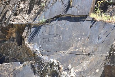 Petroglyphs in Uzbekistan