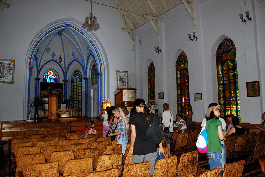 Interior de la Iglesia Alemana