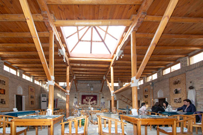 Interior of the restaurant, Art Restaurant Madrassah of Allakulihan