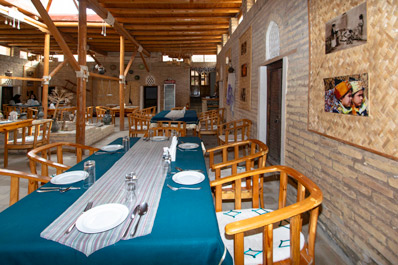 Interior of the restaurant, Art Restaurant Madrassah of Allakulihan