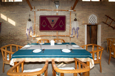 Interior of the restaurant, Art Restaurant Madrassah of Allakulihan